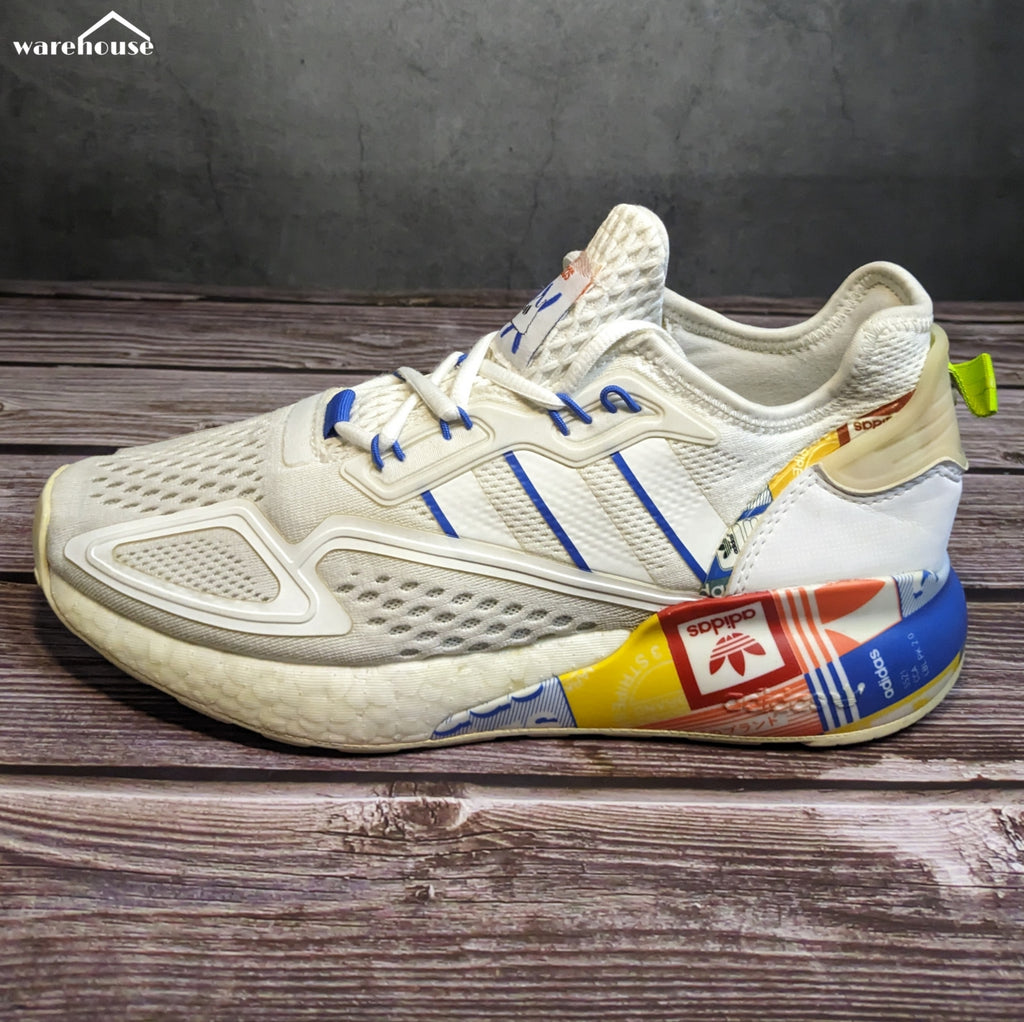 Adidas ZX 2K boost Multi Color Logos - US7 قياس 40
