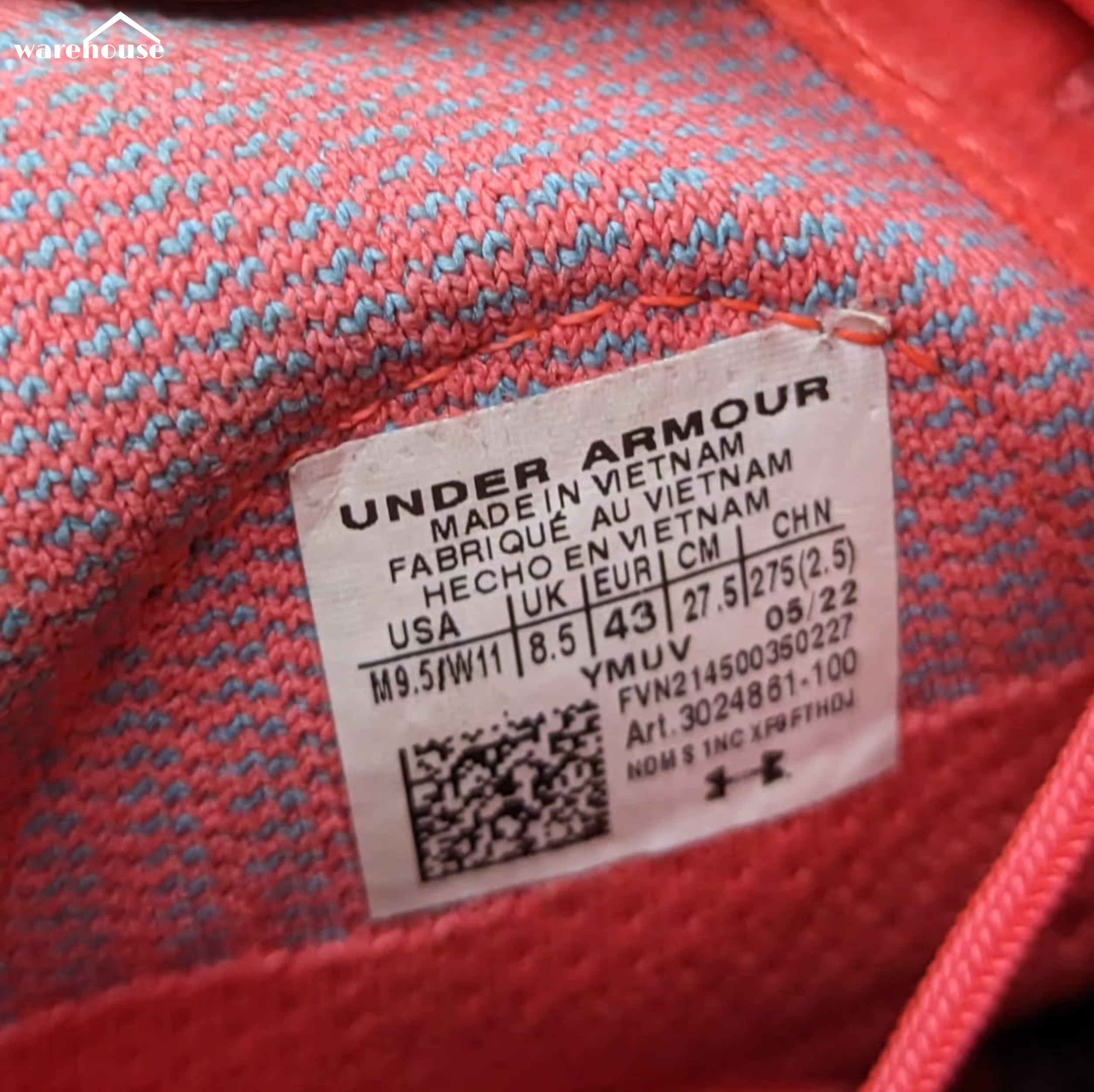 Under Armour Curry 4 "White Red" - US9.5 قياس 43