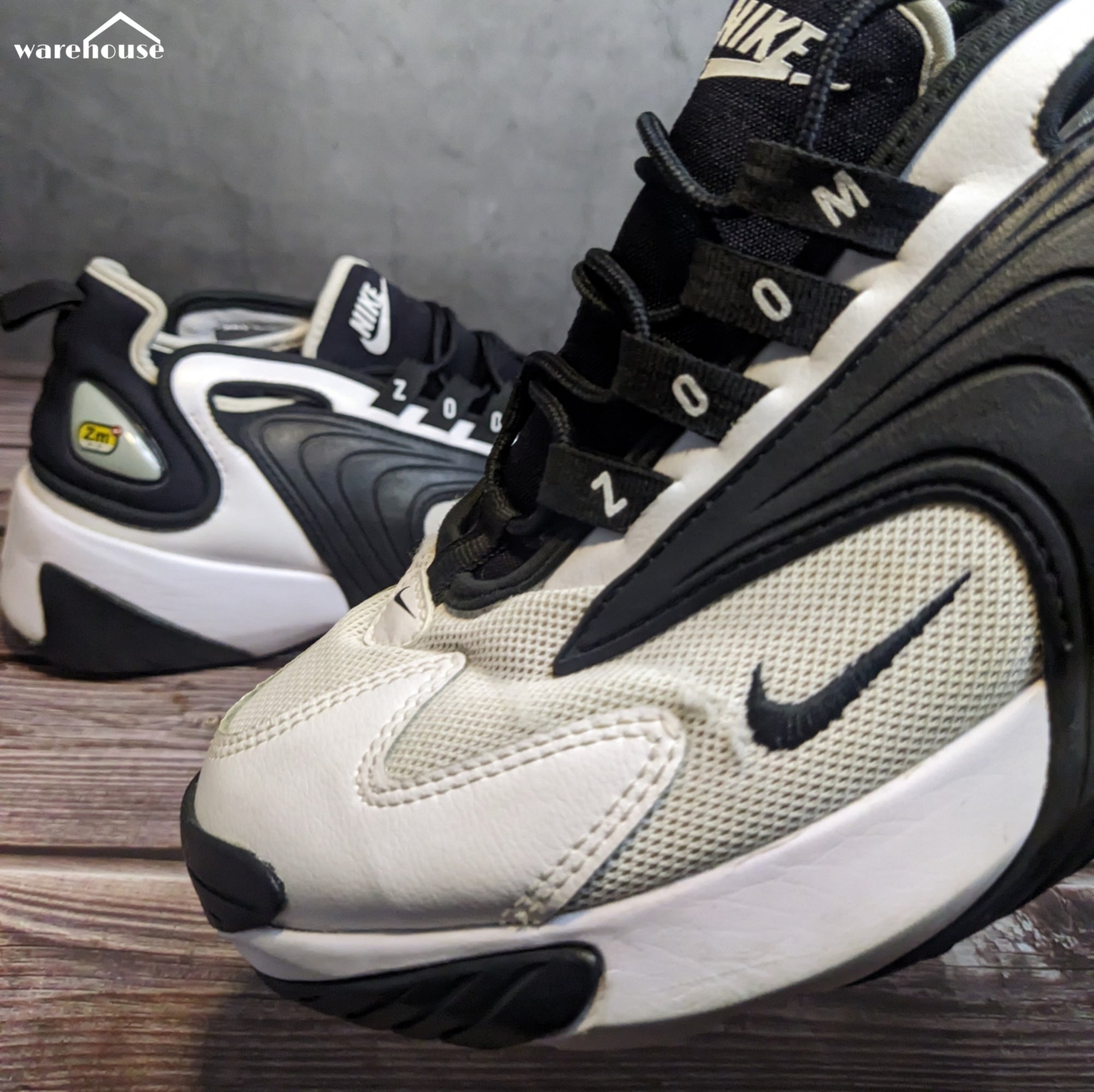Nike Zoom 2K"White Black" - US7.5 قياس 40.5