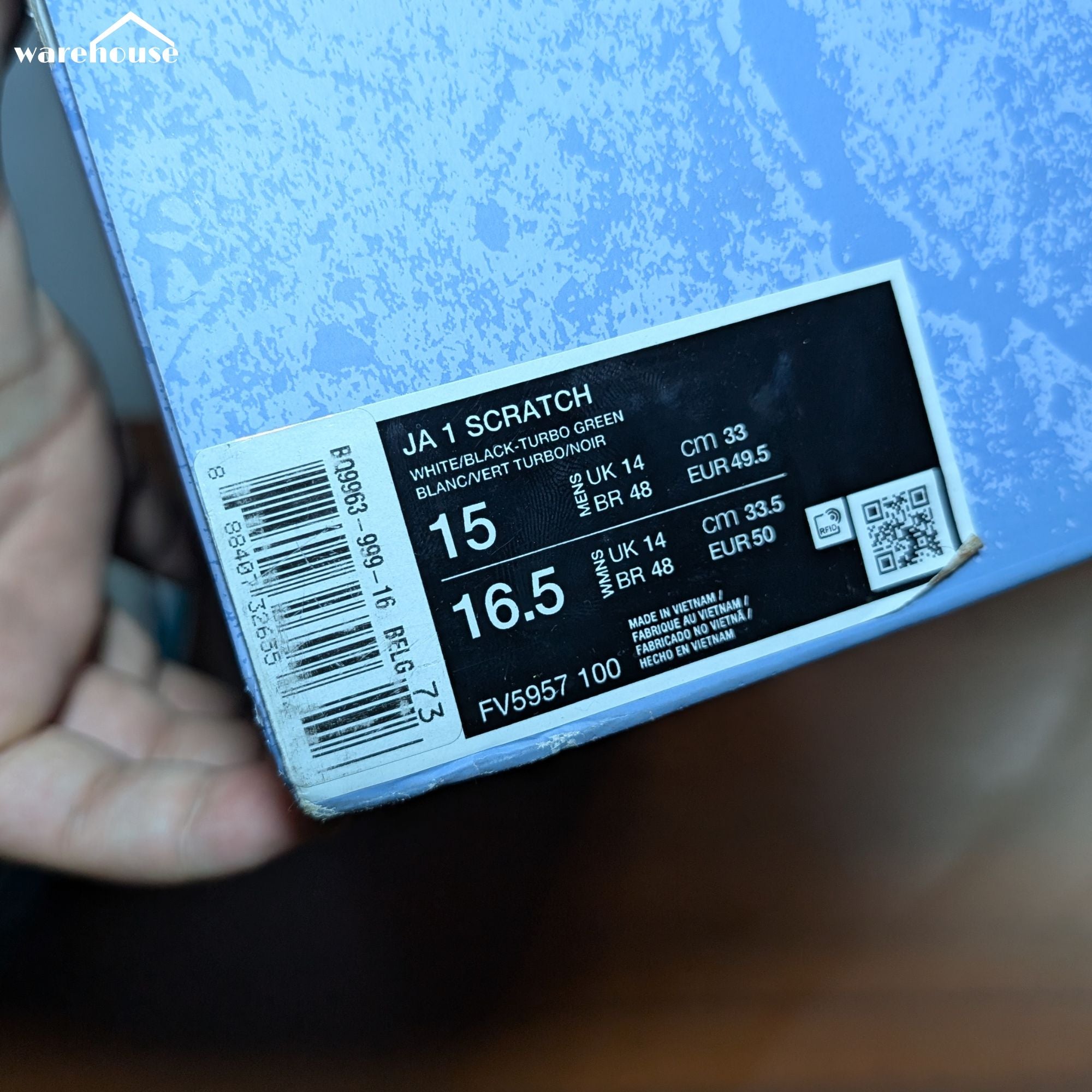 Nike Ja 1 Reverse Scratch - 15US قياس 49.5