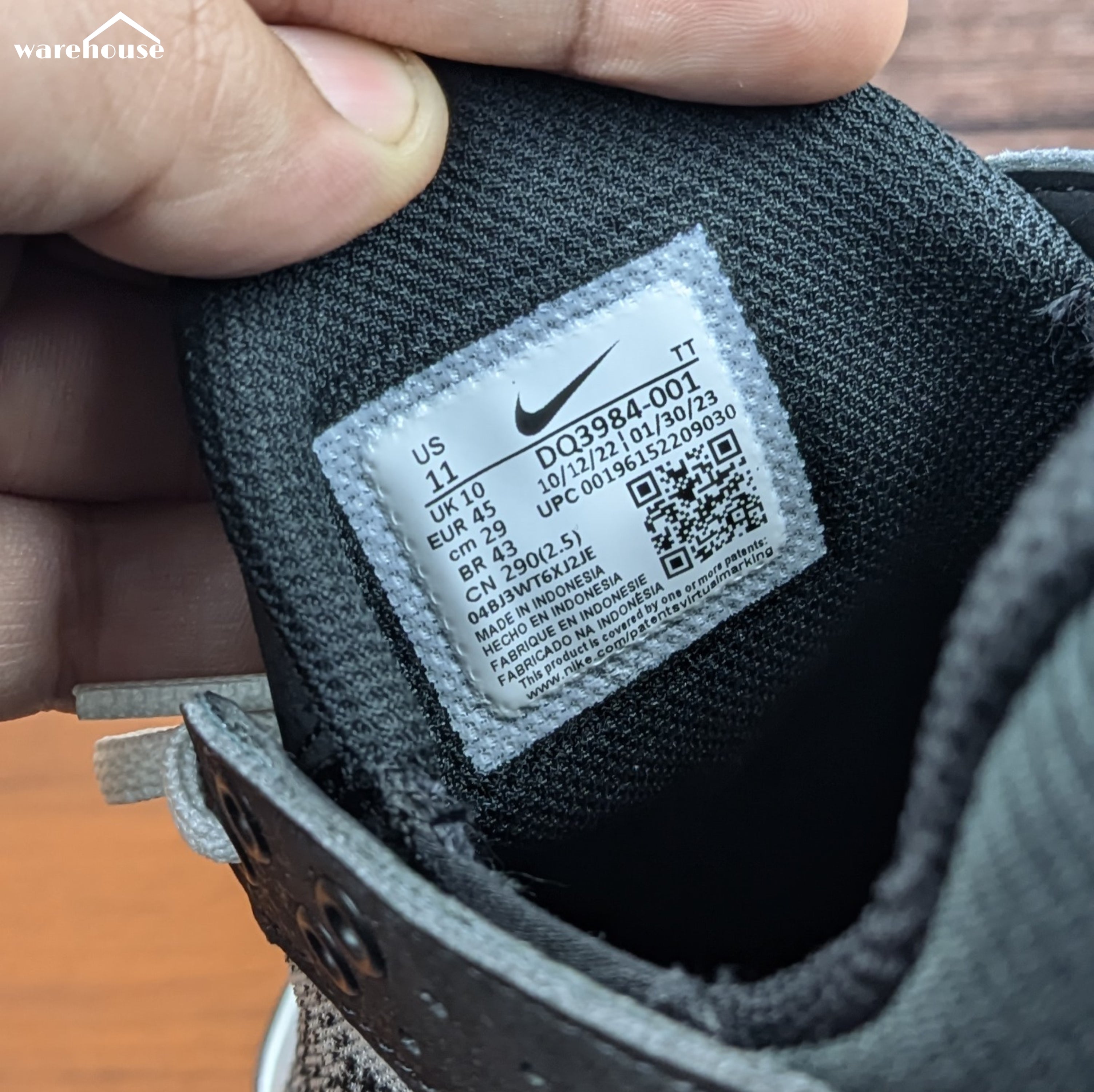 Nike Air Max TW "Black White" - US11 قياس 45