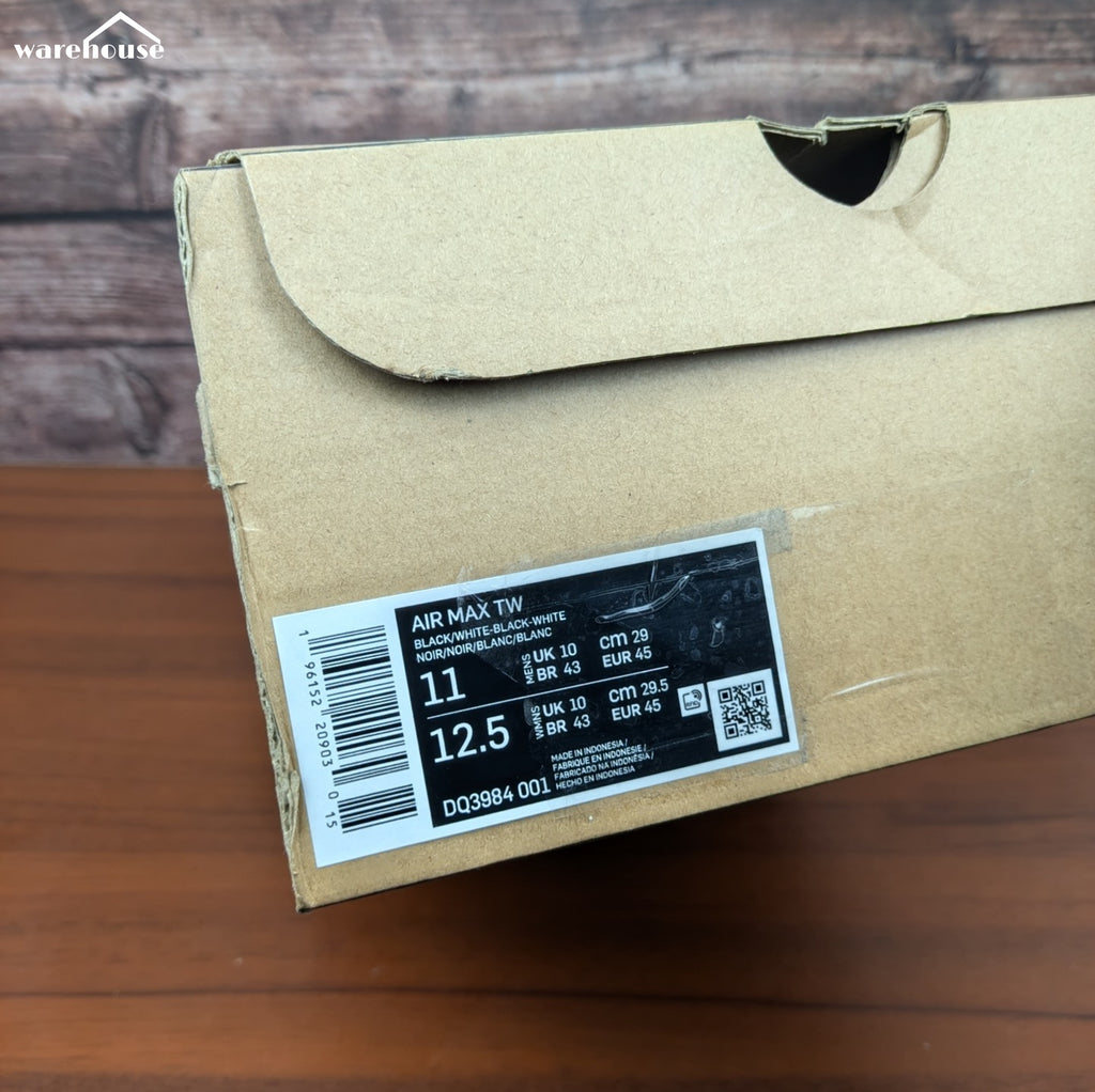 Nike Air Max TW "Black White" - US11 قياس 45