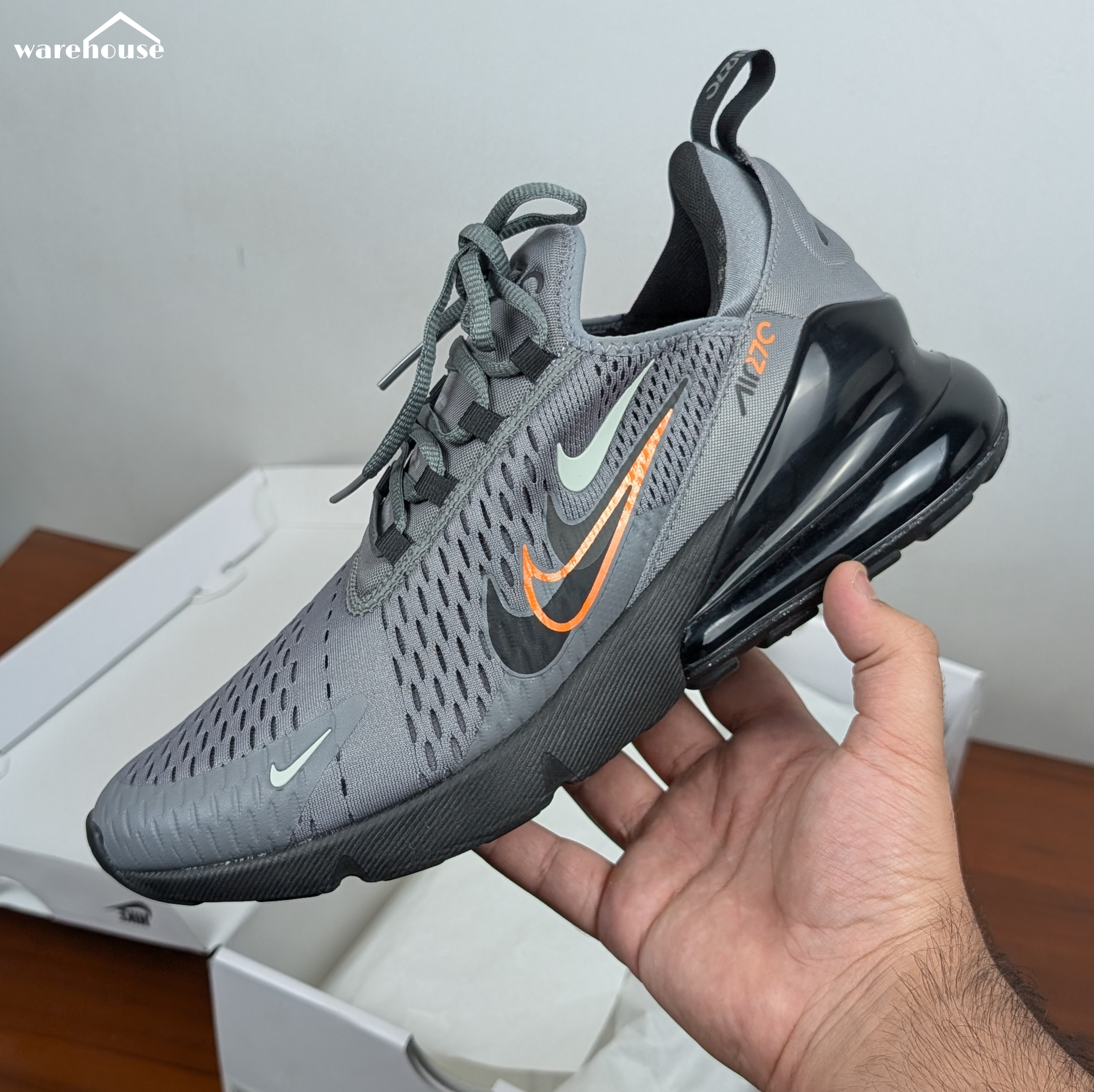 Nike Air Max 270 Multi Swoosh Grey - 11US قياس 45