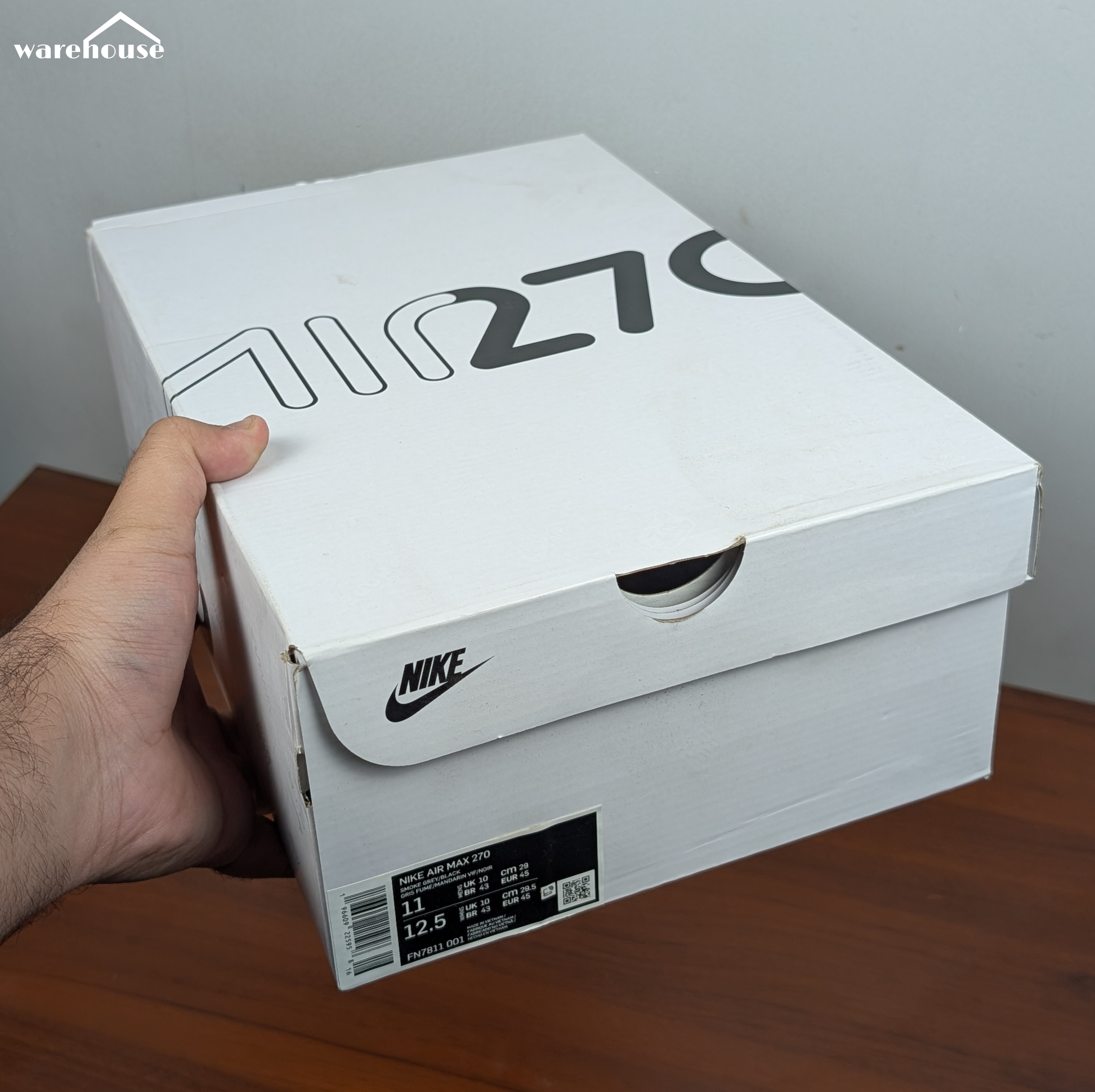 Nike Air Max 270 Multi Swoosh Grey - 11US قياس 45