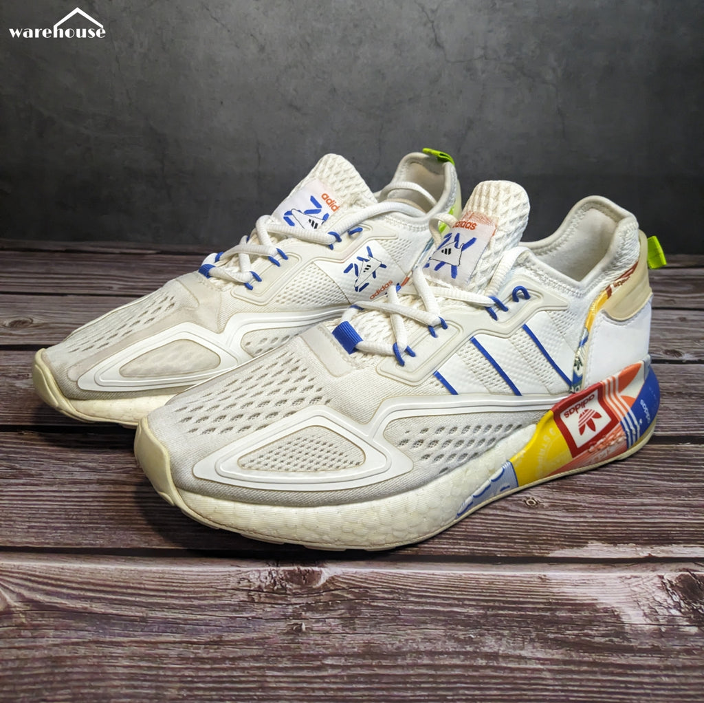 Adidas ZX 2K boost Multi Color Logos - US7 قياس 40